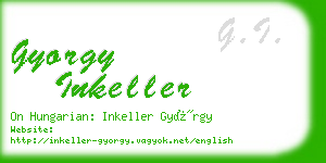 gyorgy inkeller business card